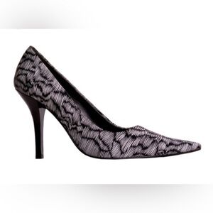 Nine West Black and White Heels